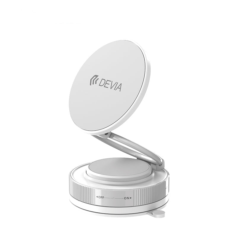 Devia Ultra 2 Support Téléphone Magnétique en métal blanc, réglable multi-angle
