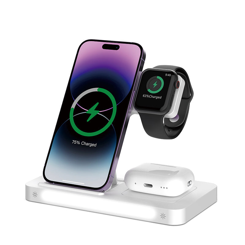 Devia Smart Series Chargeur sans fil 3-en-1 avec support