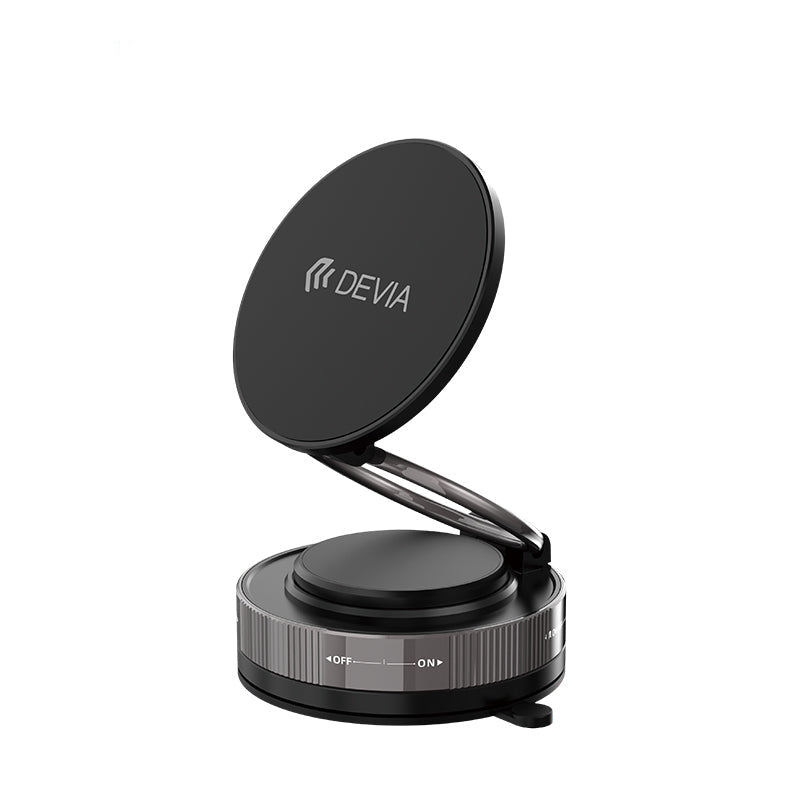 Devia Ultra 2 Support Téléphone Magnétique en métal noir, réglable multi-angle