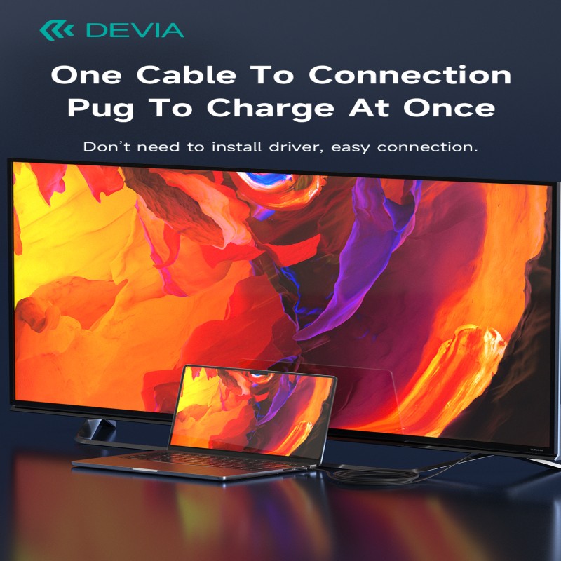 Devia Storm Series Câble 2m, Type-C vers HDMI