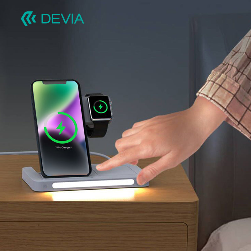 Devia Smart Series Chargeur sans fil 3-en-1 avec support