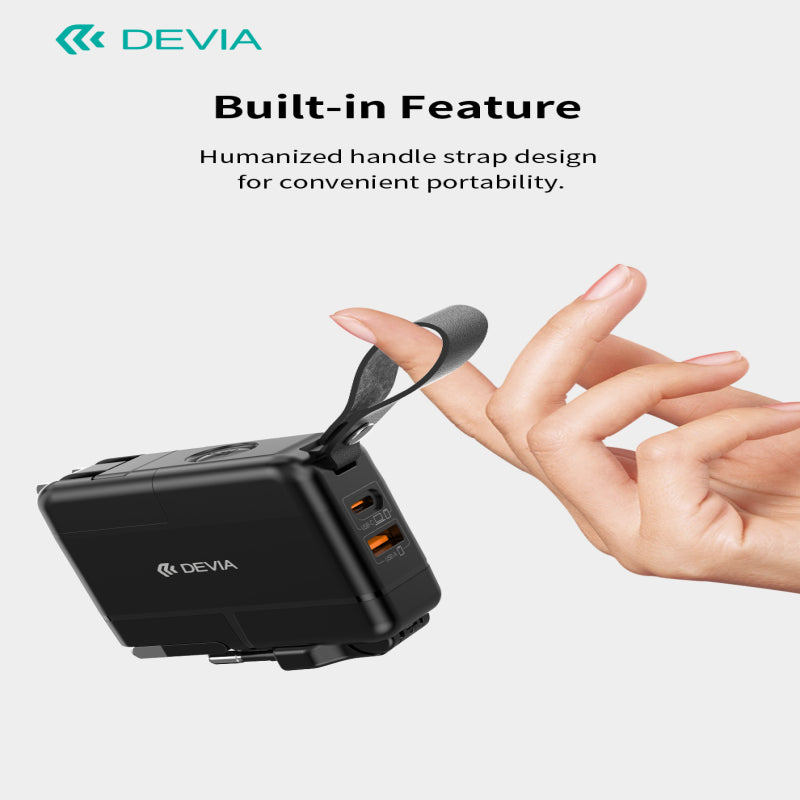 Devia Chargeur GaN multifonction Global 45W PD + QC