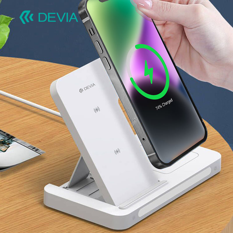 Devia Smart Series Chargeur sans fil 3-en-1 avec support