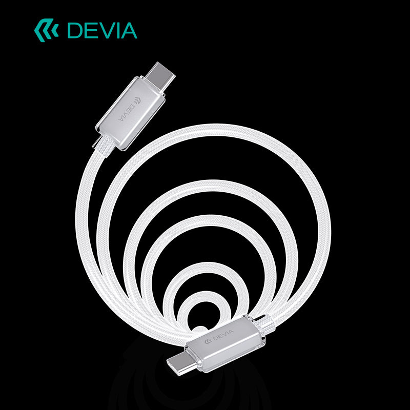 Devia Extreme Speed Series Câble rapide tressé Type-C vers Type-C PD 60W, 1,5M