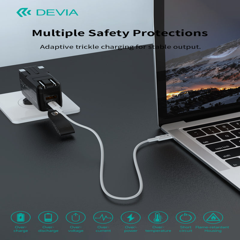 Devia Chargeur GaN multifonction Global 45W PD + QC