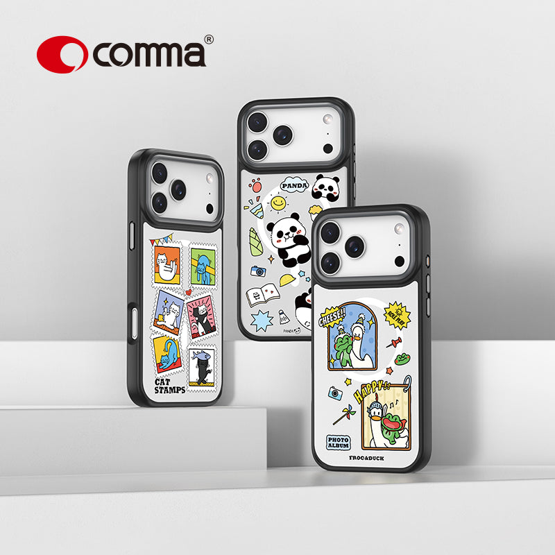 Comma Coque magnétique antichoc PANDA Cultural Series pour iPhone 17