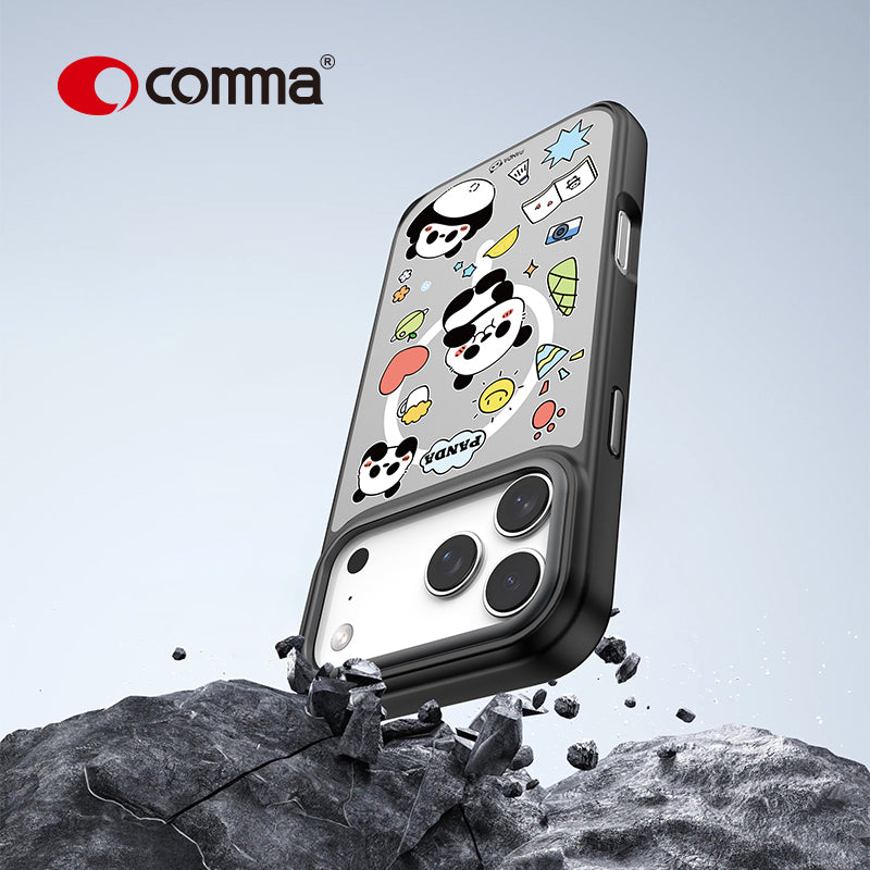 Comma Coque magnétique antichoc PANDA Cultural Series pour iPhone 17 Pro Max