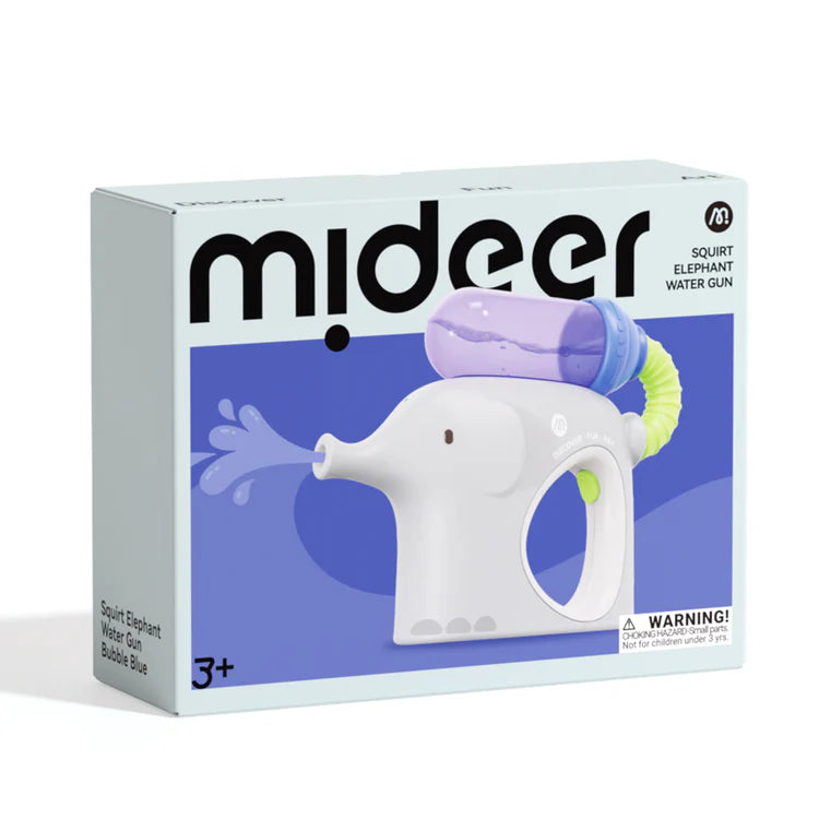 Mideer Pistolet à eau Squirt Elephant : Bleu bubble