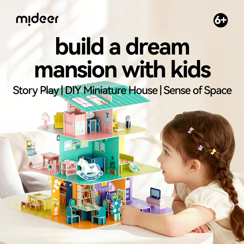 Mideer Villa Créative 3D, 180+ pièces
