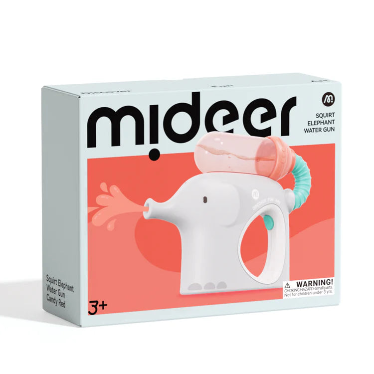 Mideer Pistolet à eau Squirt Elephant : Rouge candy