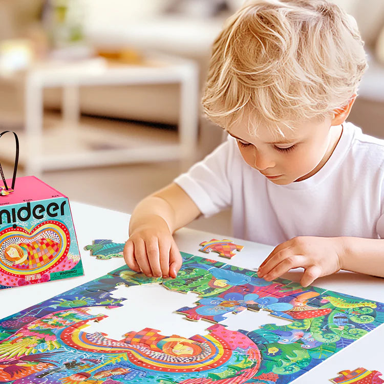 Mideer Puzzle Artistique Conte de Fées : Le Petit Chaperon Rouge, 59 pièces