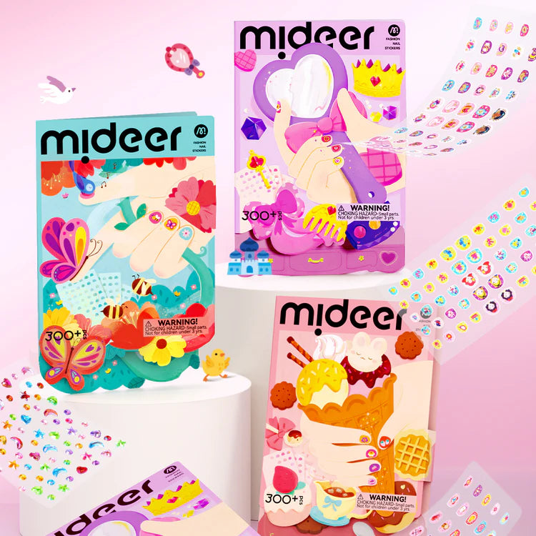Mideer Stickers Fashion pour Ongles : Banquet des Princesses. 300 pièces