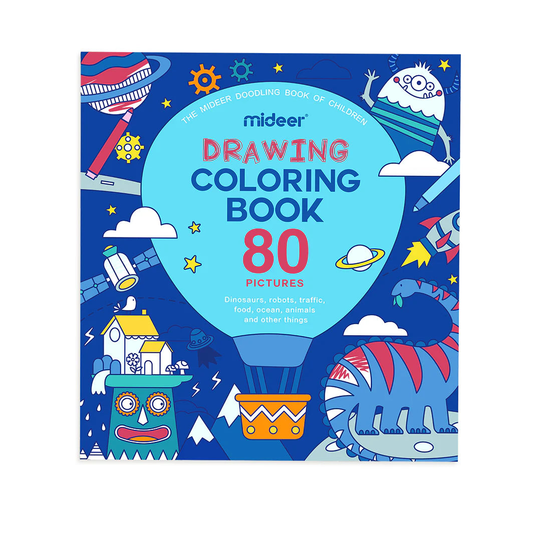 Mideer Livre de Dessin et de Coloriage, Bleu