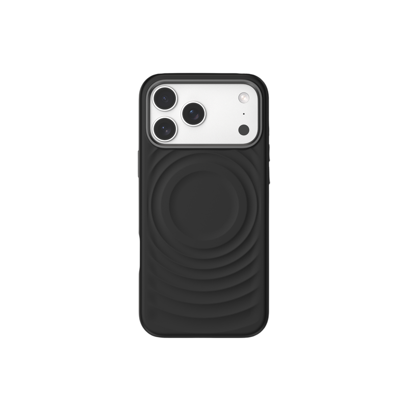 Devia Coque Ripple Series, Silicone, Magnétique pour iPhone 18 Pro Max Noir