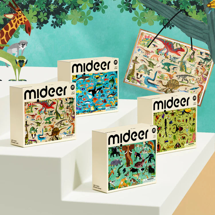 Mideer Puzzle Let’s Learn : Voyage dans l’Océan, 126 pièces