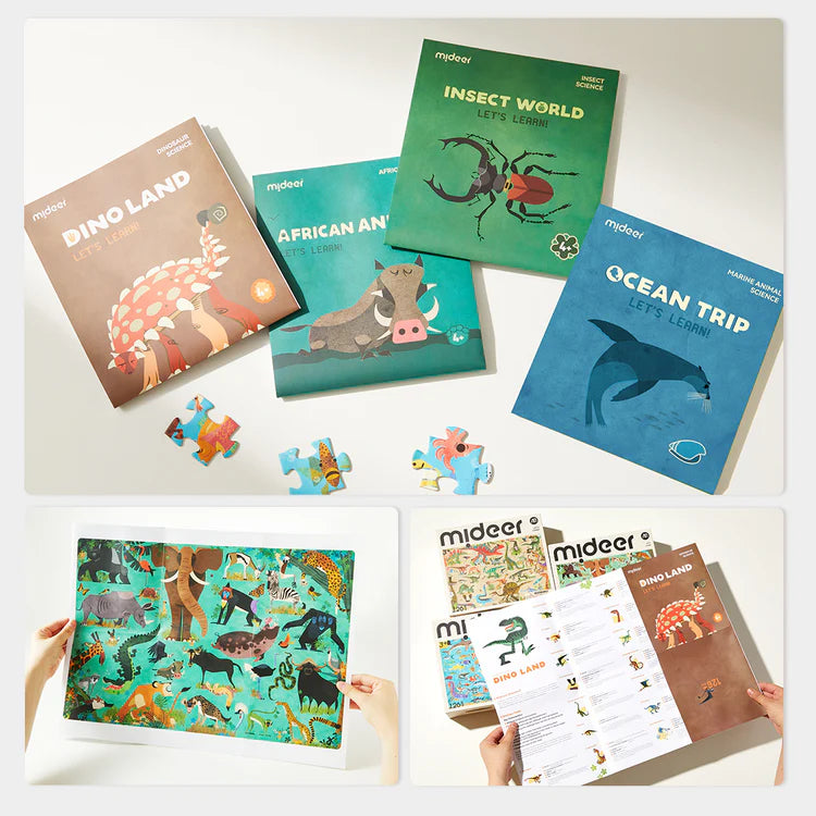 Mideer Puzzle Let’s Learn : Voyage dans l’Océan, 126 pièces