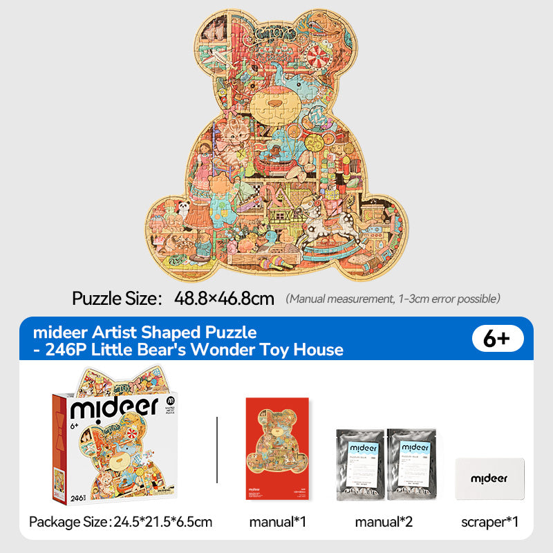 Mideer Puzzle Artistique : La Maison de l’Ours, 246 Pièces