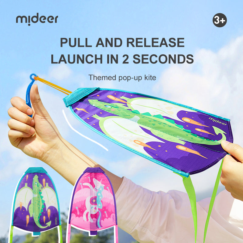 Mideer Mini Cerf Volant: Licorne rose
