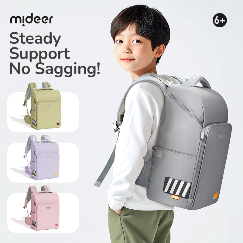 Mideer Backpack, Sac à dos enfant 3D Waist-Relief Vert