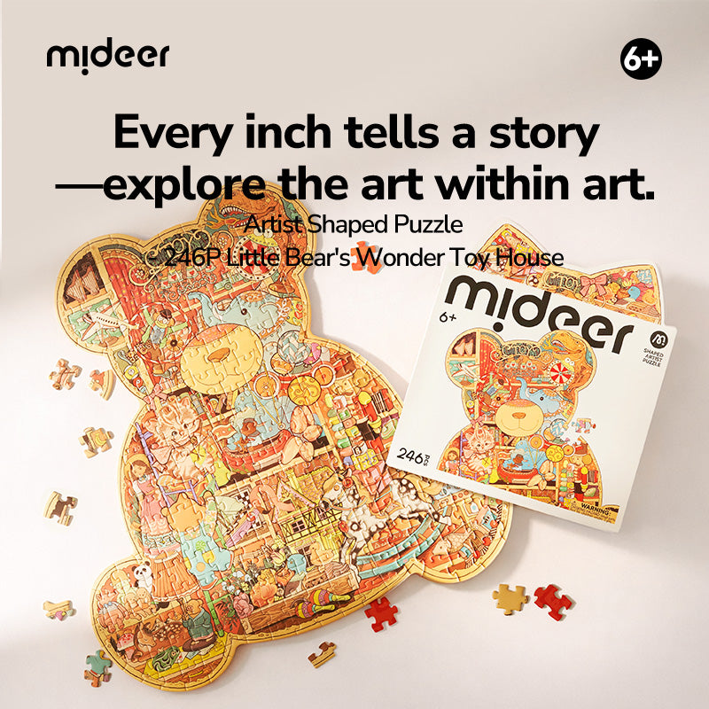 Mideer Puzzle Artistique : La Maison de l’Ours, 246 Pièces