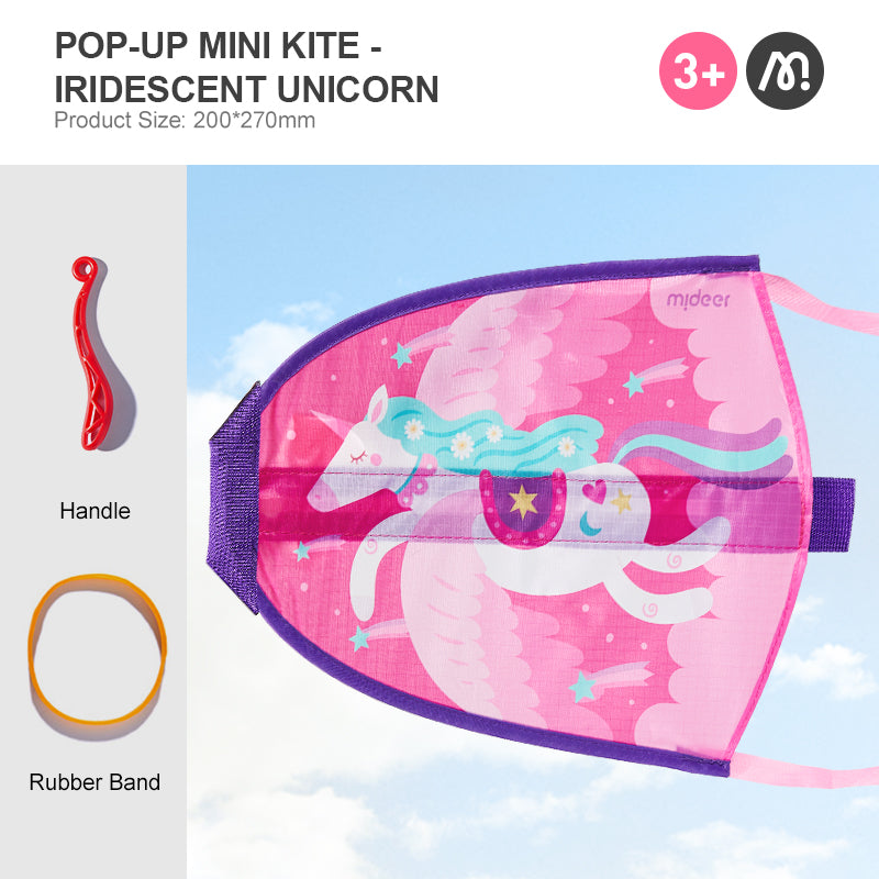 Mideer Mini Cerf Volant: Licorne rose
