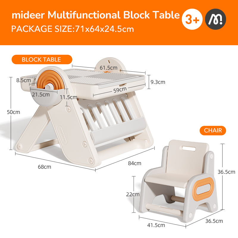 Mideer Table-Chaise Multifonction