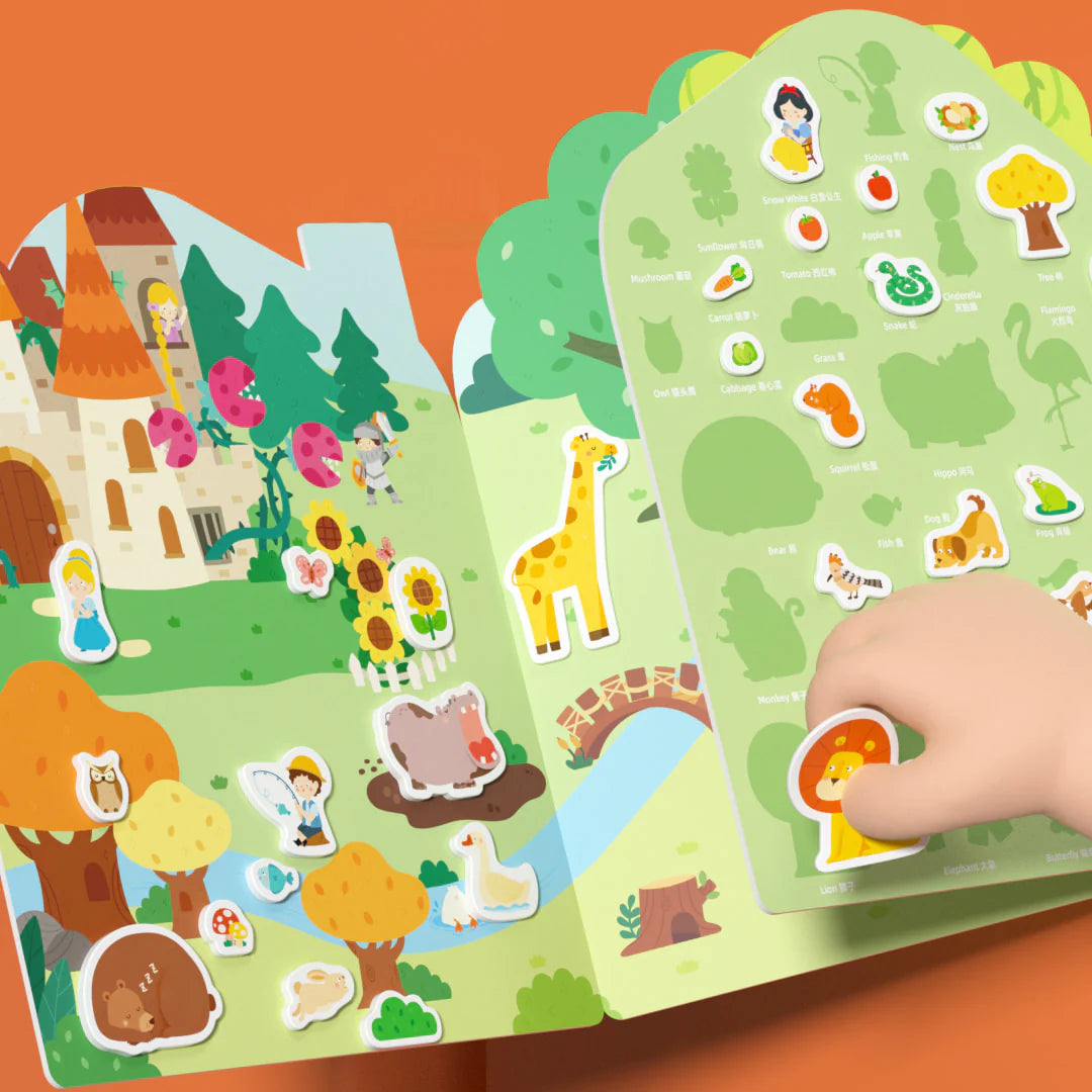 Mideer Stickers Gel Réutilisables : La Ville Animée des Animaux