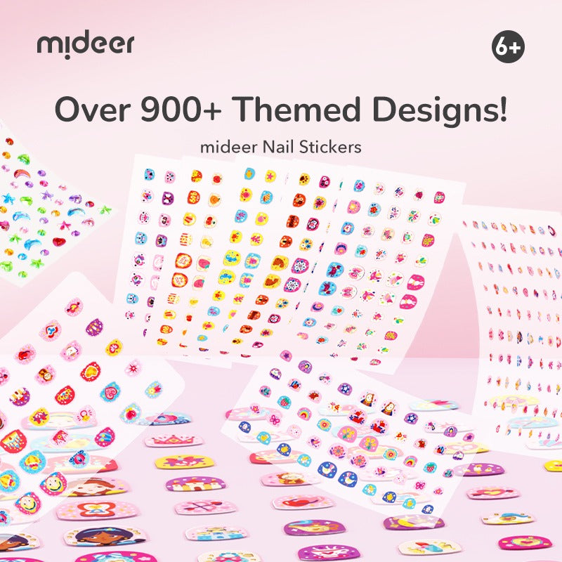 Mideer Stickers Fashion pour Ongles : Garden Gathering, 300 pièces