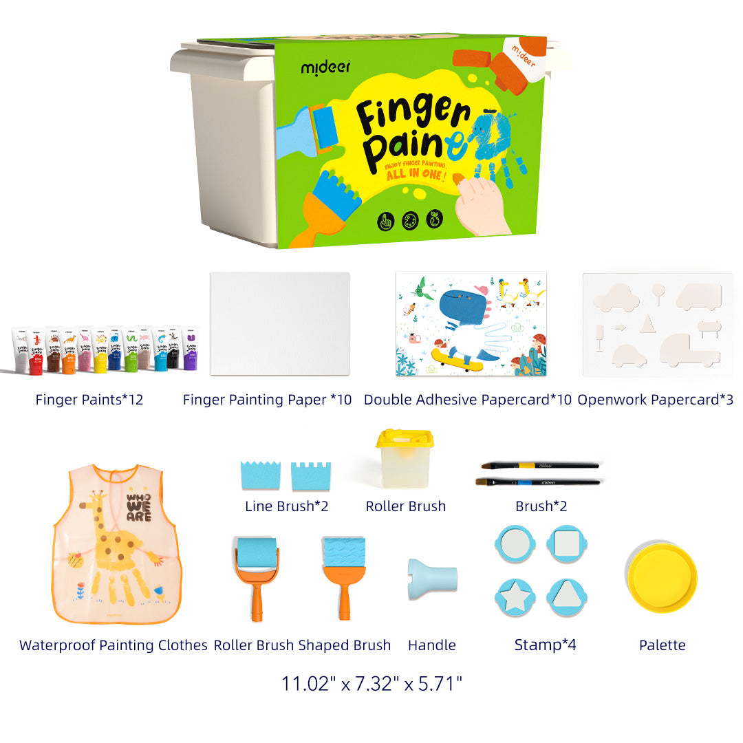 Mideer Coffret de Peinture au Doigt