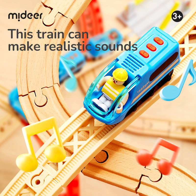Mideer Blocs de construction circuit de train : Aventure urbaine, 41 pièces