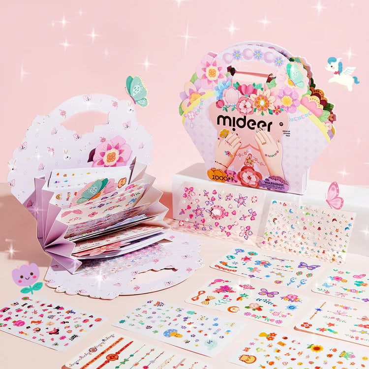 Mideer Pack de Stickers d’Habillage Fée du Jardin, 1000+ pièces