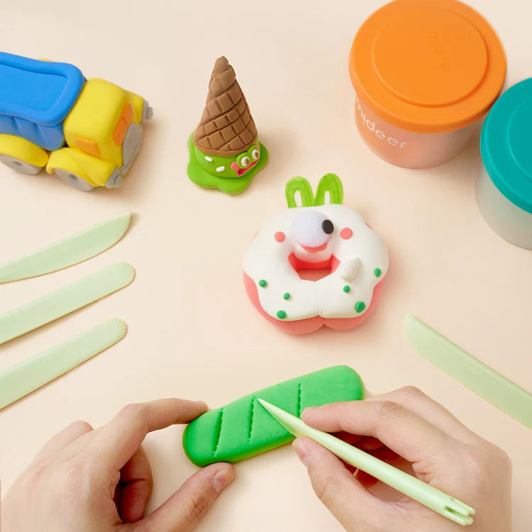 Mideer Pâte à Modeler Légère Airy Fun Clay : 36 couleurs