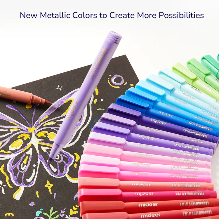 Mideer Marqueurs Acryliques : 36 couleurs