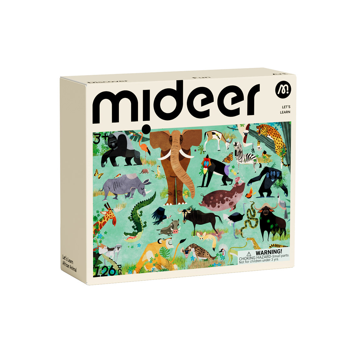 MiDeer Let's Learn Puzzle: African Animals 126P