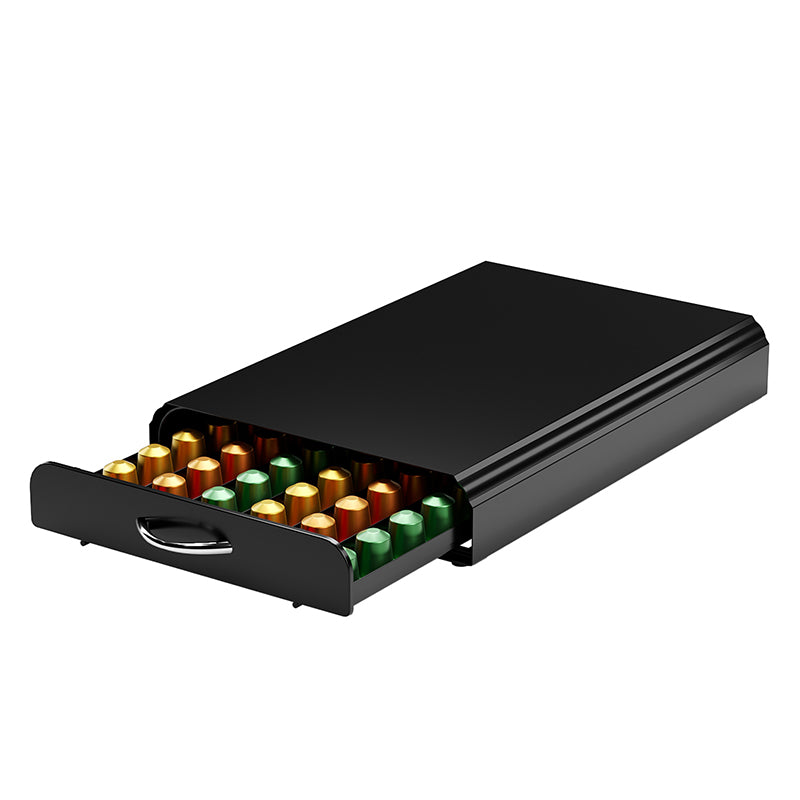 Porte Capsules Café avec Tiroir pour Nespresso Original Line: Capacité 60 Capsules