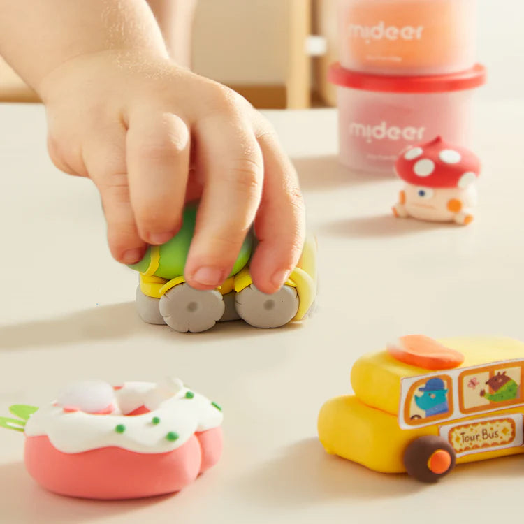 Mideer Pâte à Modeler Légère Airy Fun Clay : 24 couleurs