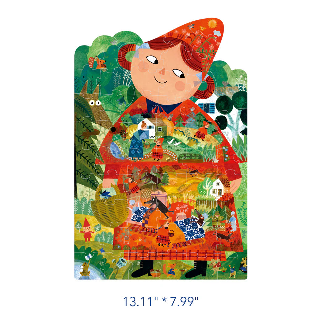 Mideer Puzzle Artistique Conte de Fées : Le Petit Chaperon Rouge, 59 pièces