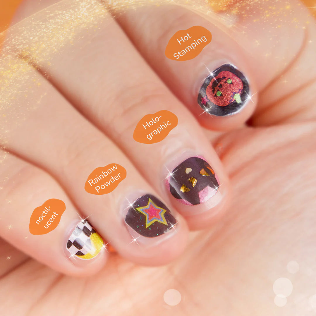 Mideer Pack stickers déguisement Halloween : tatouages temporaires, stickers pour ongles et plus encore, 1000 pièces