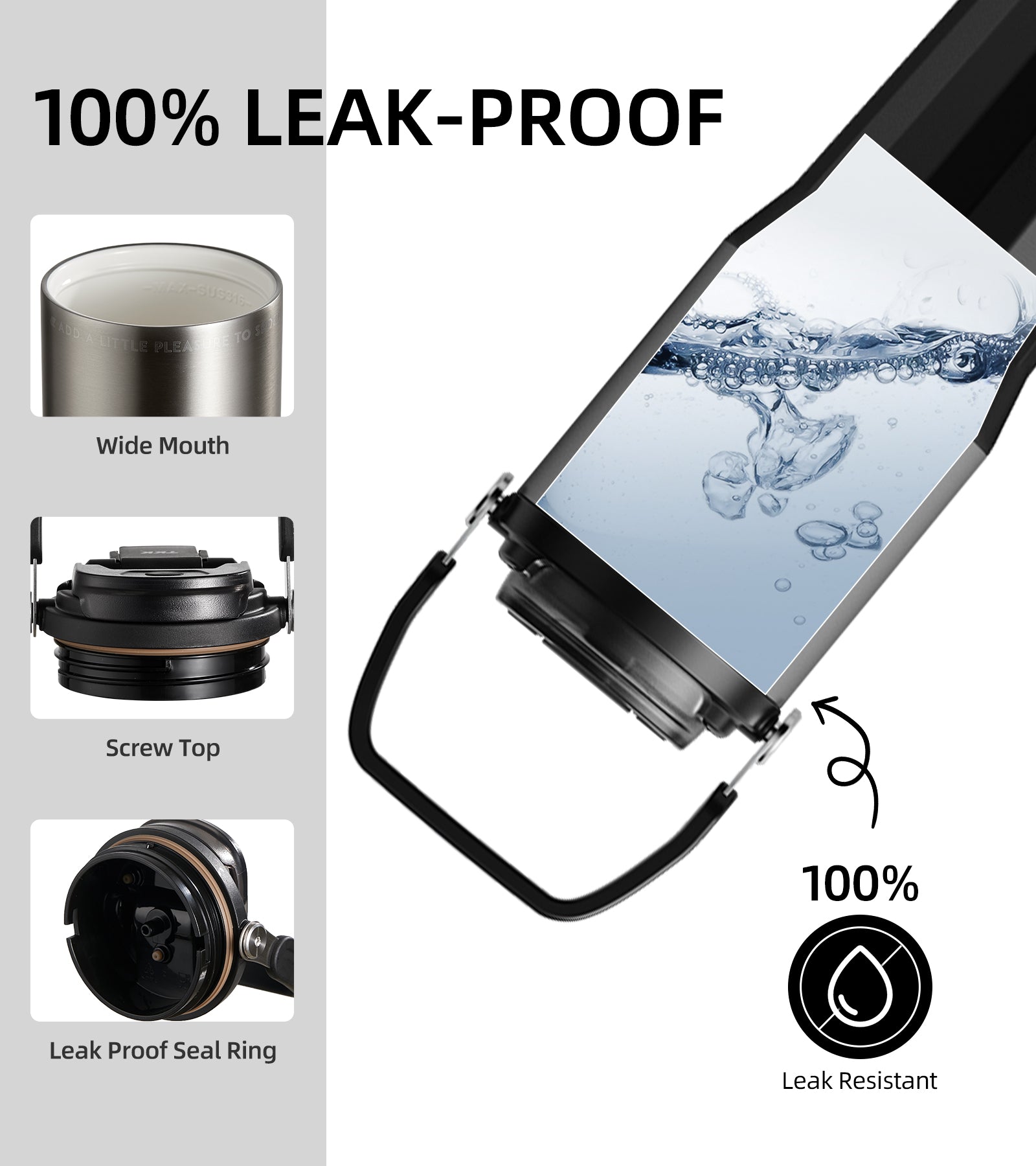 TKK Tumbler Isotherme Premium 700ml, Revêtement intérieur Céramique