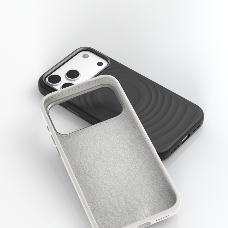 Devia Coque Ripple Series, Silicone, Magnétique pour iPhone 18 Pro Max Glacier