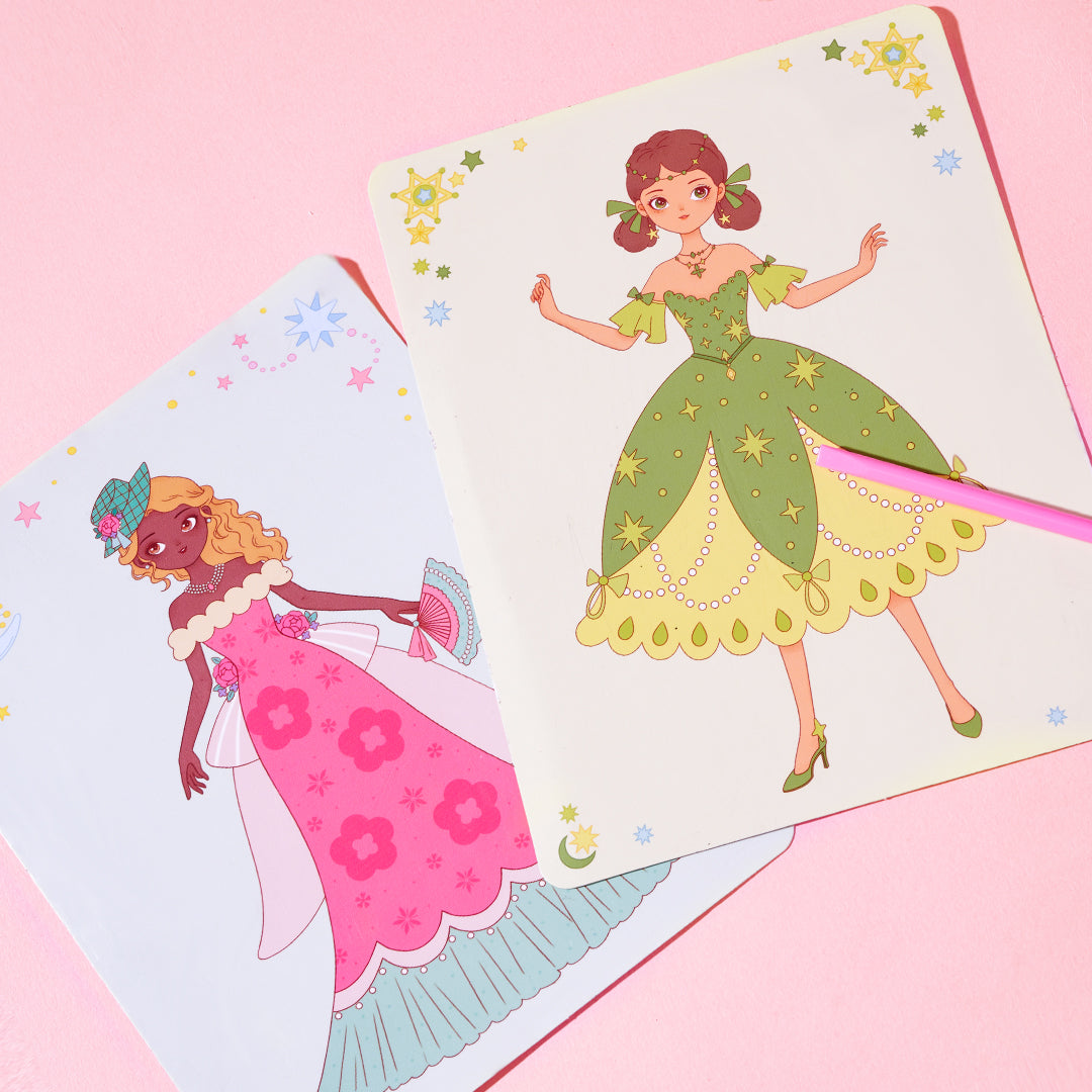 Mideer Coffret de Jeu d’Habillage 3-en-1 : Défilé de Mode Princesse