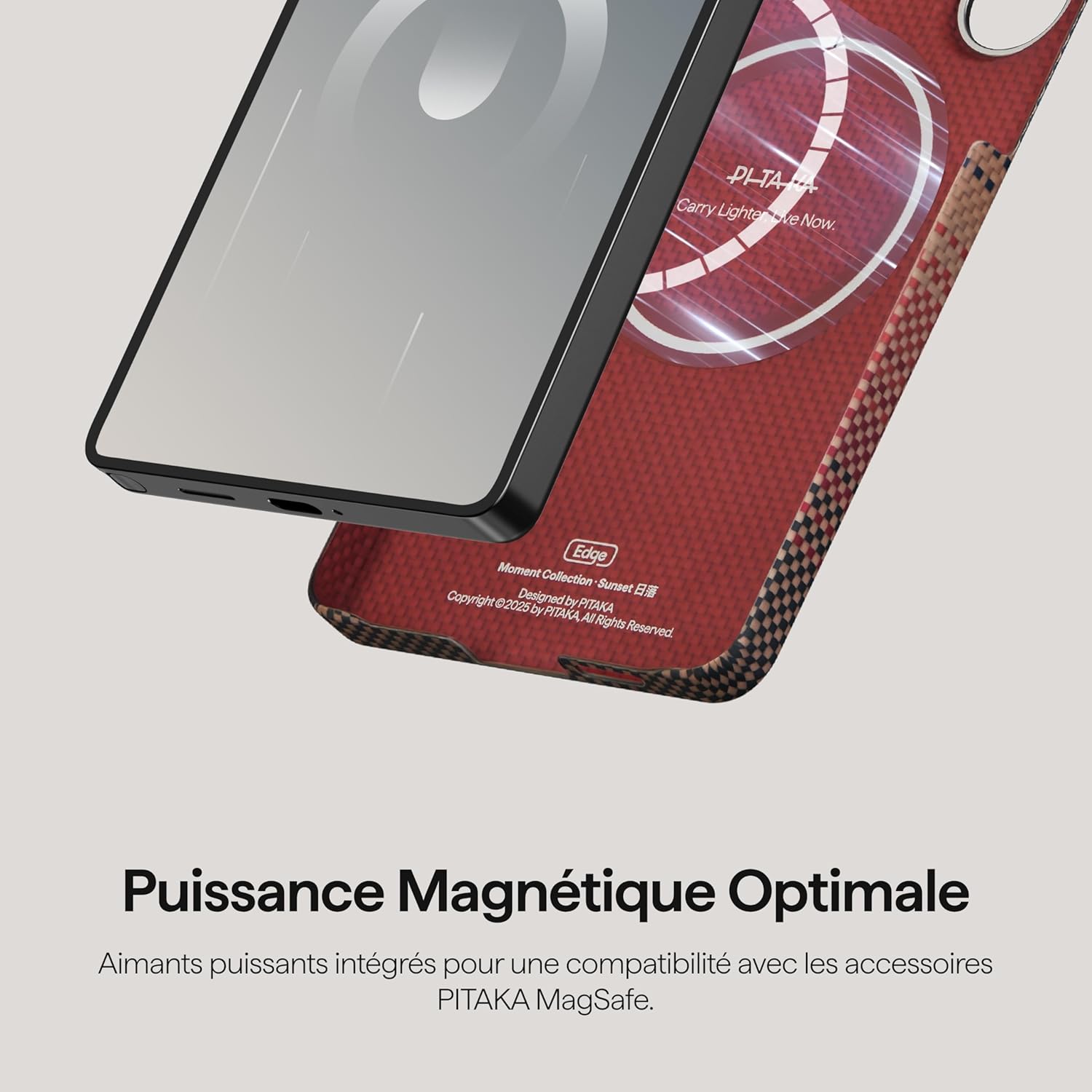 PITAKA Coque Ultra Mince pour Samsung Galaxy S26 Ultra Sunset avec (Bouton Aaron)