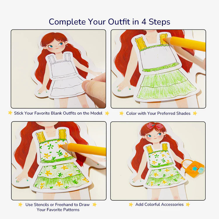Mideer DIY Post-it Dress-Up, Collage de Costumes : Sweetheart