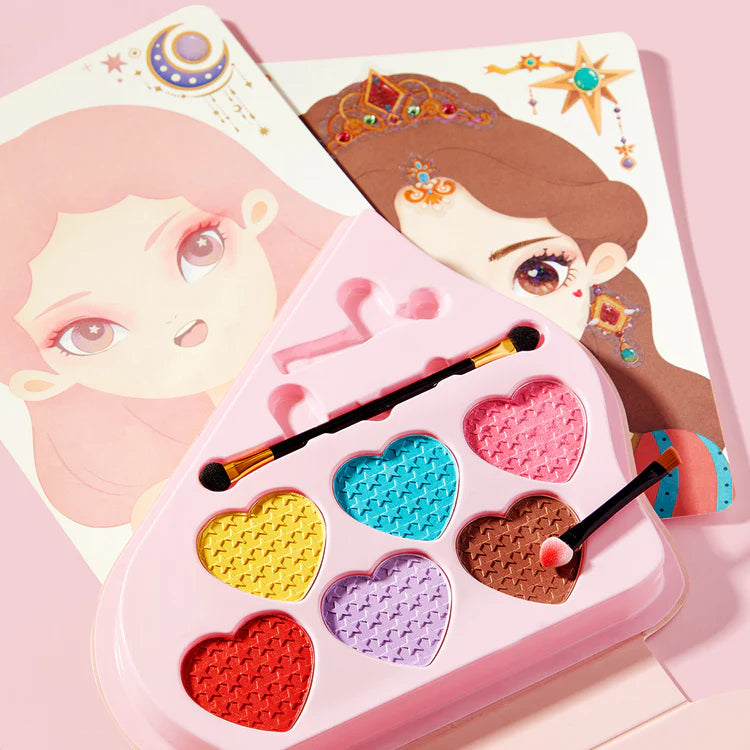 Mideer Coffret de Jeu d’Habillage 3-en-1 : Maquillage Fantaisie Princesse