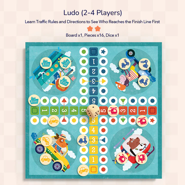 Mideer Jeux Classiques 32 en 1