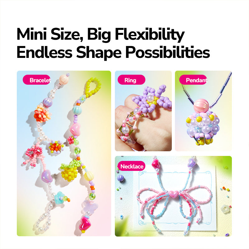 Mideer Coffret Créatif de Bijoux en Perles : Aventure au Jardin