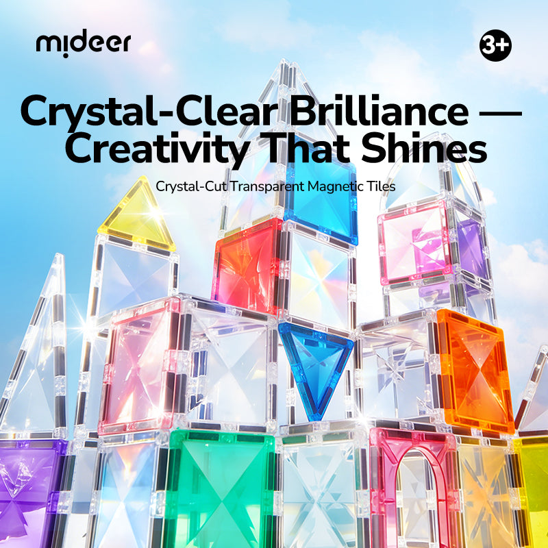Mideer Tuiles magnétiques transparentes, 50 pièces