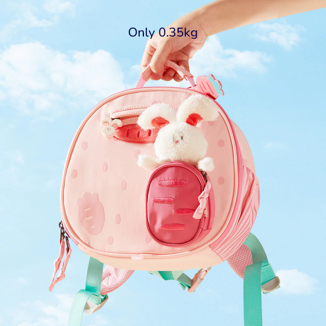 Mideer Backpack, Sac à dos douillet pour enfants : Lapin rose