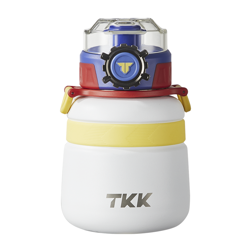 TKK Gourde isotherme enfant 600ml avec paille en acier inoxydable