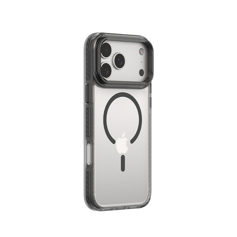 Comma Coque Crystal Titanium, Magnétique, Anti-Jaunissement et Support Caméra pour iPhone 18 Pro Max Noir